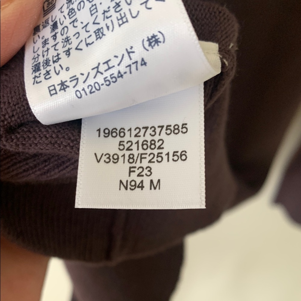 Lands' End Women's Dark Purple Sweater - Picture 6 of 11